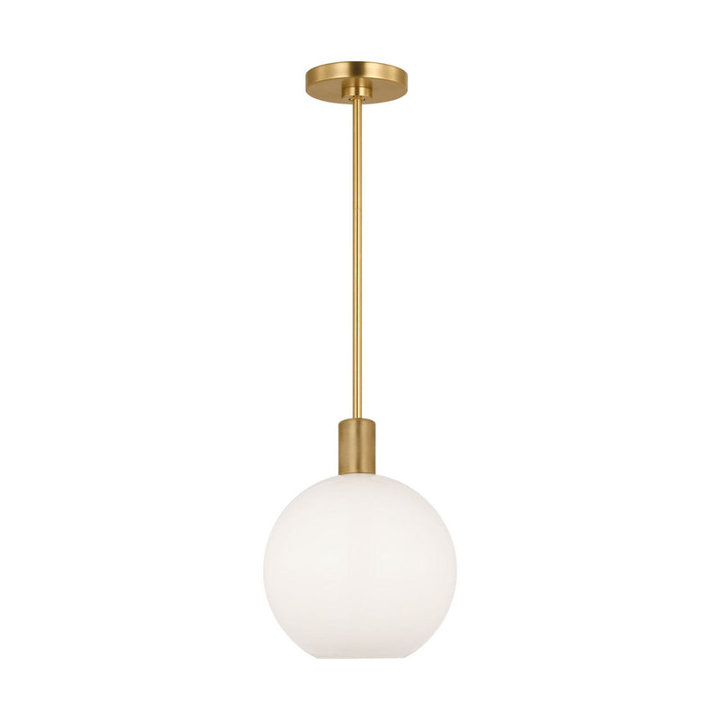 Visual Comfort Studio DJP1171SB One Light Pendant, Satin Brass