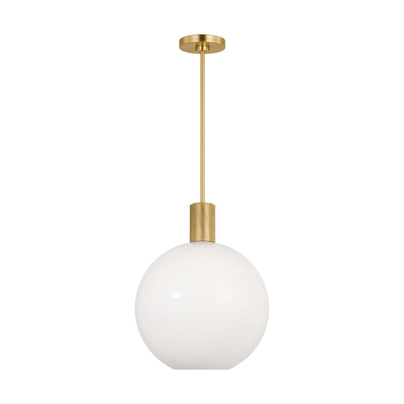 Visual Comfort Studio DJP1181SB One Light Pendant, Satin Brass