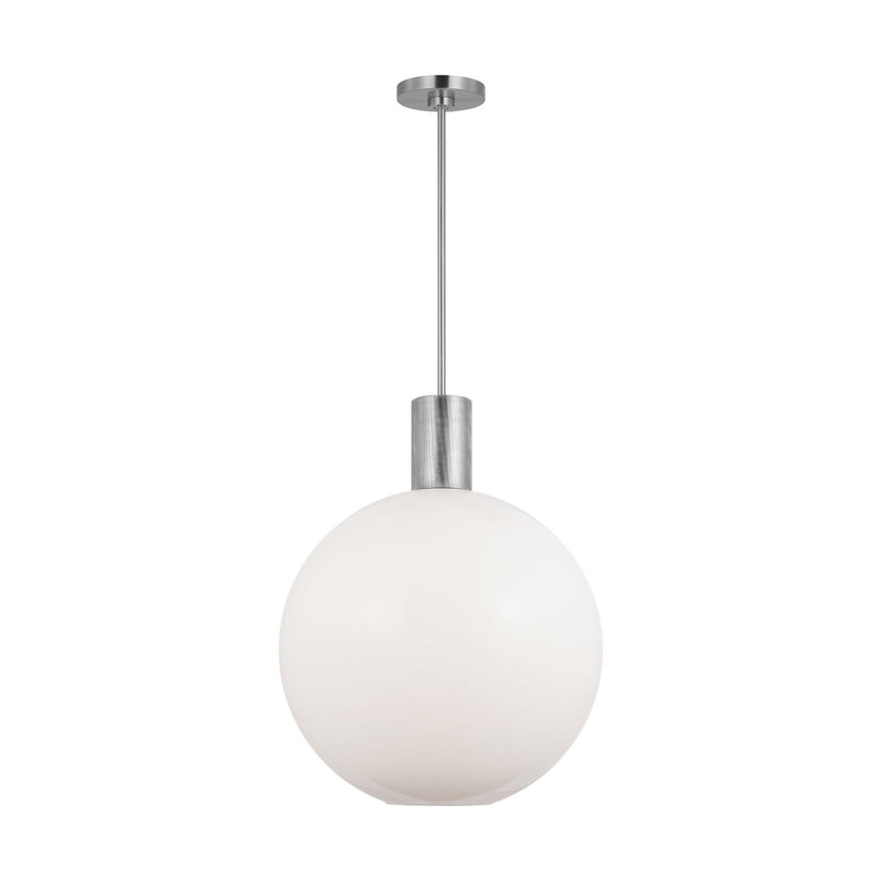 Visual Comfort Studio DJP1191BS One Light Pendant, Brushed Nickel