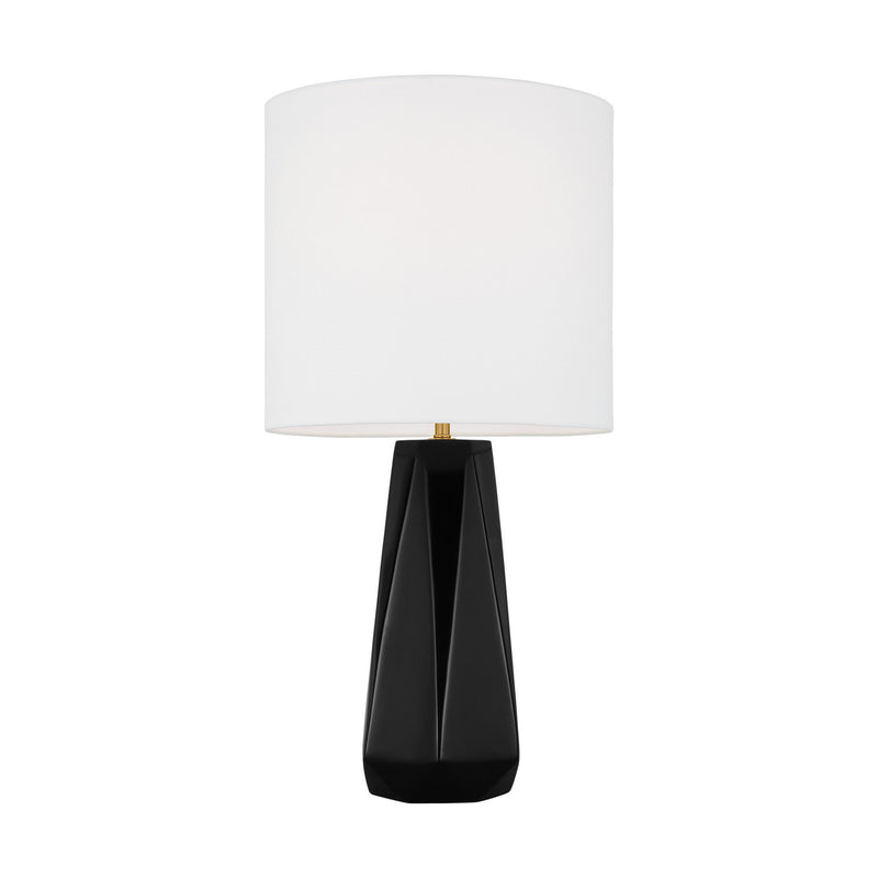 Visual Comfort Studio DJT1071GBK1 One Light Table Lamp, Gloss Black