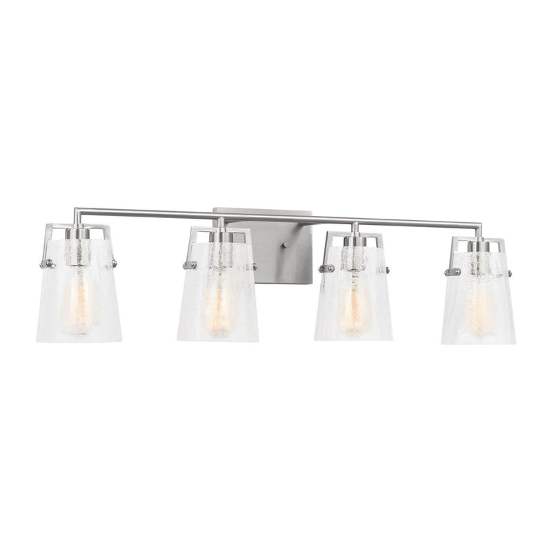 Visual Comfort Studio DJV1034BSCKG Four Light Vanity, Brushed Nickel