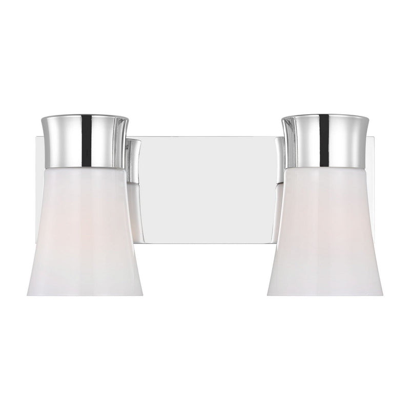 Visual Comfort Studio DJV1082CH Two Light Vanity, Chrome