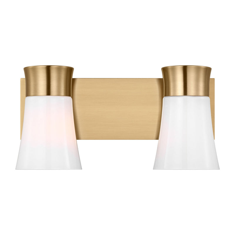 Visual Comfort Studio DJV1082SB Two Light Vanity, Satin Brass