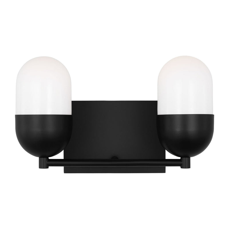 Visual Comfort Studio DJV1092MBK Two Light Vanity, Midnight Black