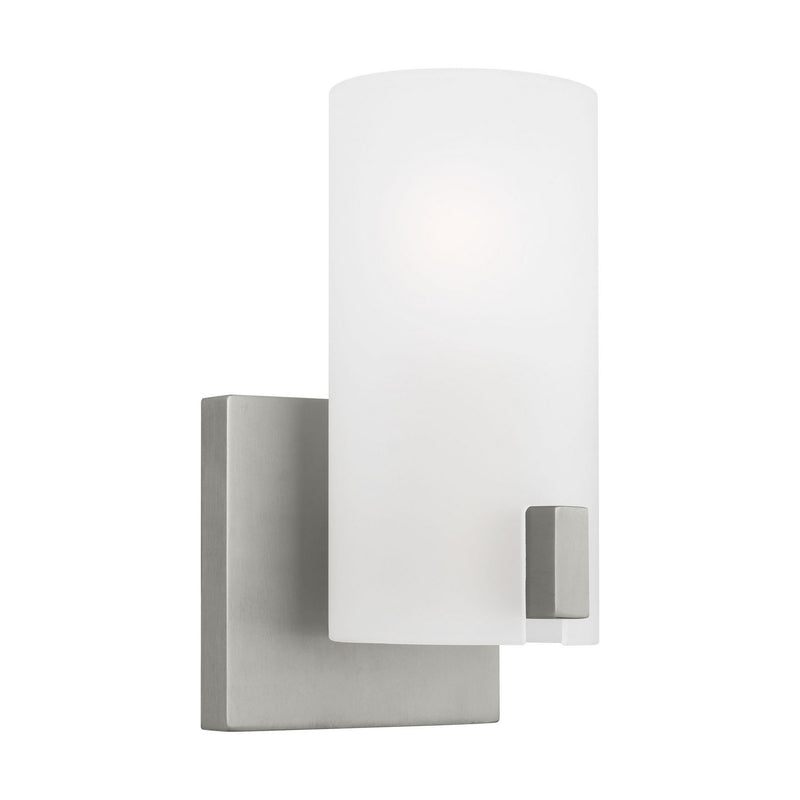 Visual Comfort Studio DJV1101BS One Light Vanity, Brushed Steel