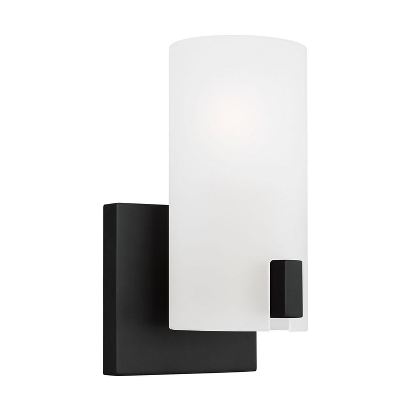 Visual Comfort Studio DJV1101MBK One Light Vanity, Midnight Black