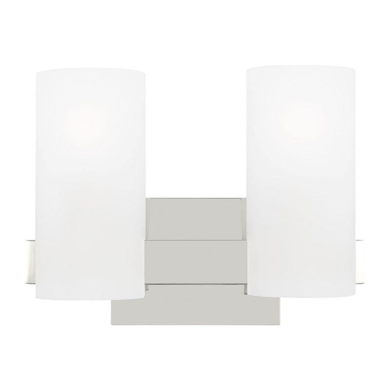 Visual Comfort Studio DJV1102CH Two Light Vanity, Chrome
