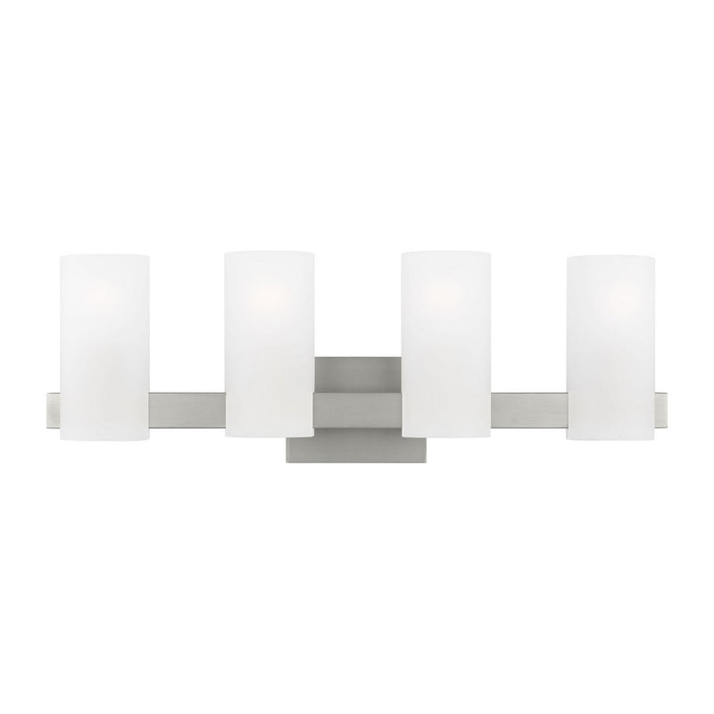 Visual Comfort Studio DJV1104BS Four Light Vanity, Brushed Steel