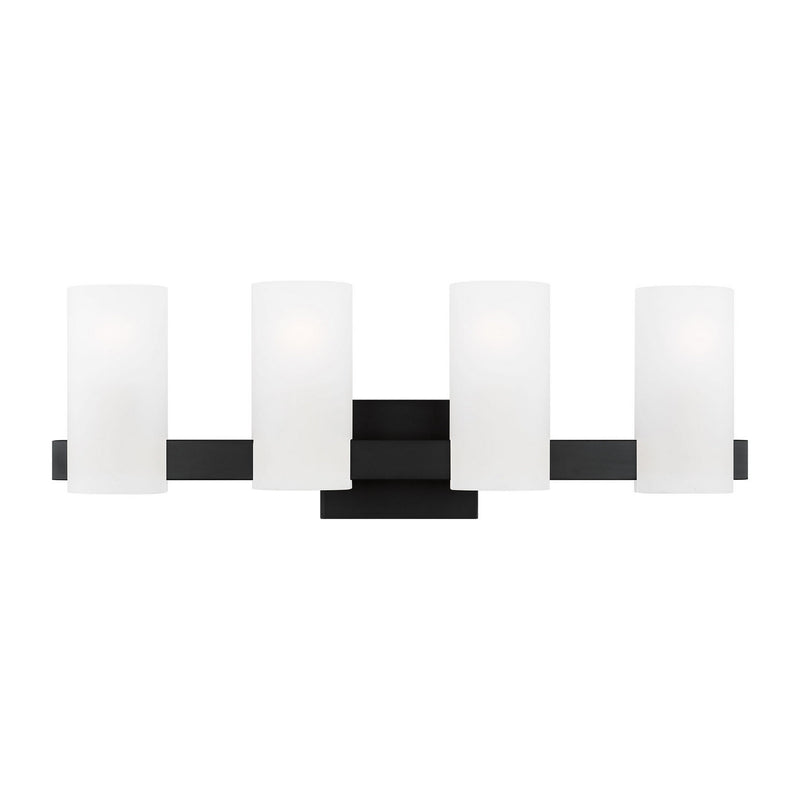 Visual Comfort Studio DJV1104MBK Four Light Vanity, Midnight Black