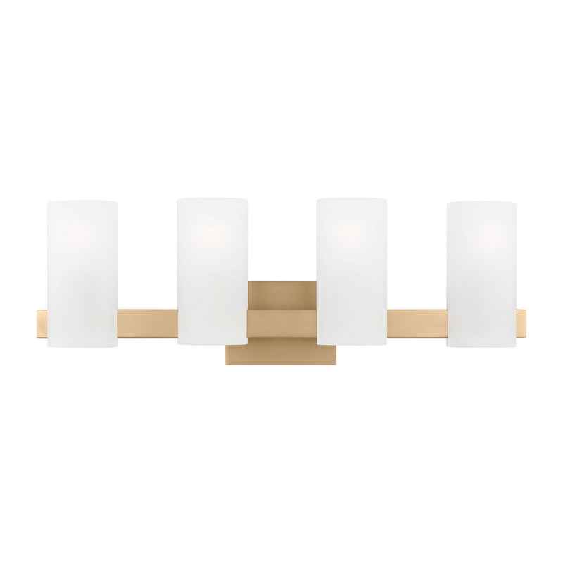 Visual Comfort Studio DJV1104SB Four Light Vanity, Satin Brass