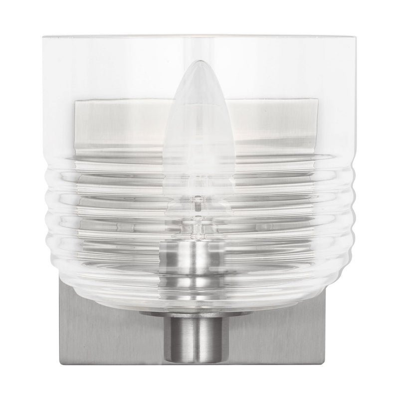 Visual Comfort Studio DJV1111BS One Light Wall Sconce, Brushed Nickel