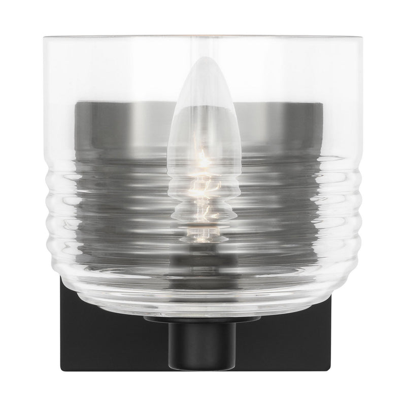 Visual Comfort Studio DJV1111MBK One Light Wall Sconce, Midnight Black