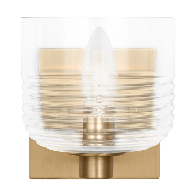 Visual Comfort Studio DJV1111SB One Light Wall Sconce, Satin Brass