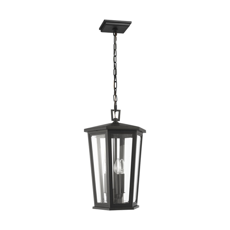 Visual Comfort Studio SLO1083TXB Three Light Post Lantern, Textured Black