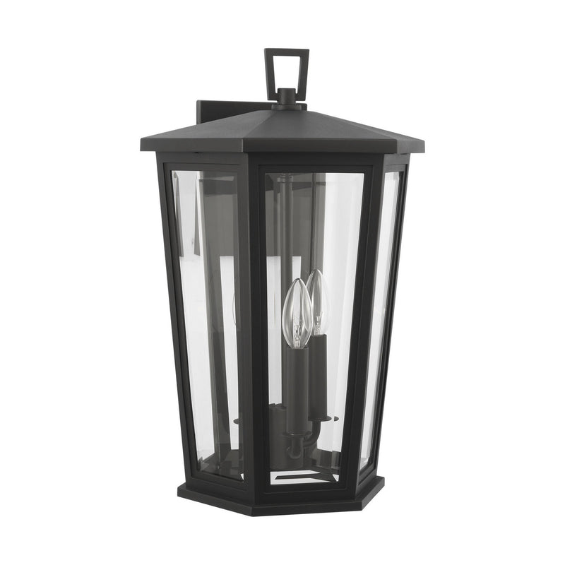 Visual Comfort Studio SLO1063TXB Three Light Wall Lantern, Textured Black