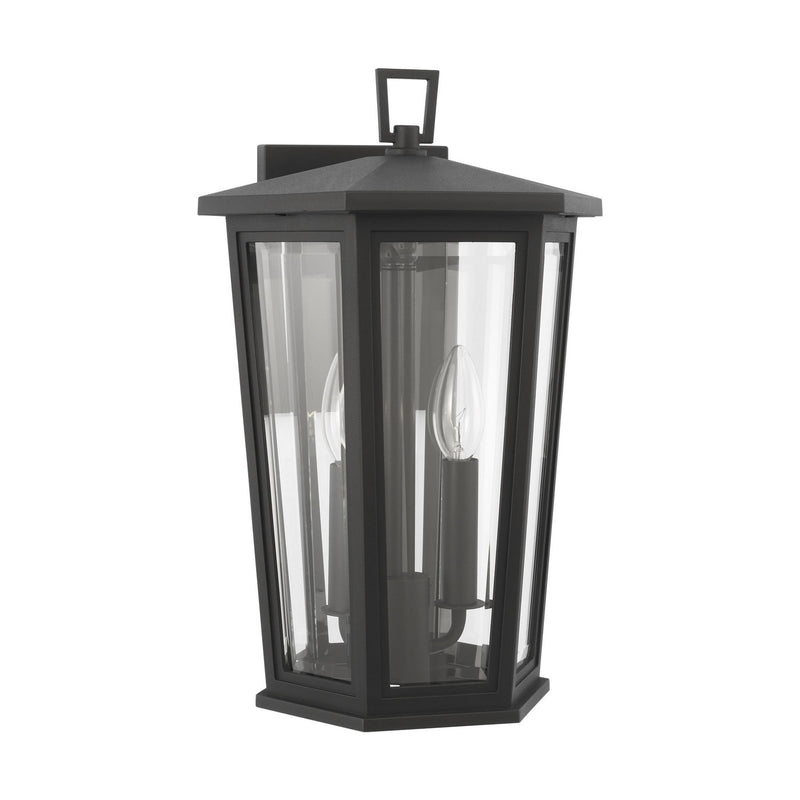 Visual Comfort Studio SLO1052TXB Two Light Wall Lantern, Textured Black