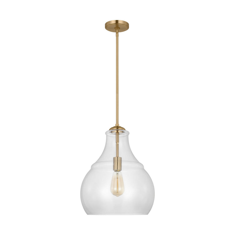 Visual Comfort Studio P1483SB One Light Pendant, Satin Brass