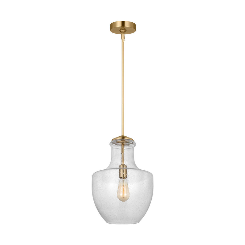Visual Comfort Studio P1461SB One Light Pendant, Satin Brass