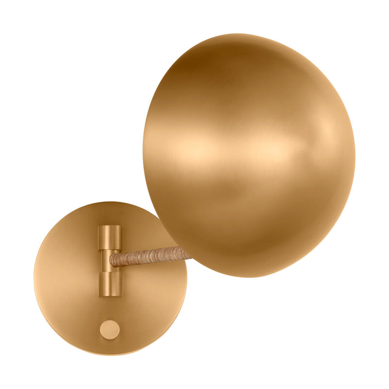 Visual Comfort Studio LXW1071BBS One Light Wall Sconce, Burnished Brass