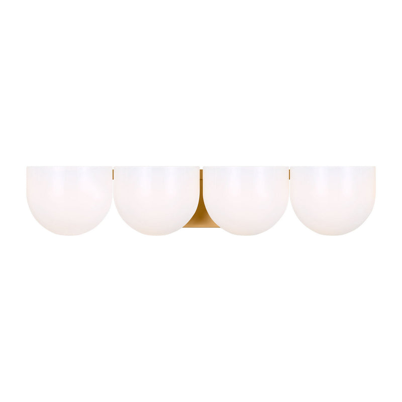 Visual Comfort Studio LXV1004BBS Four Light Vanity, Burnished Brass