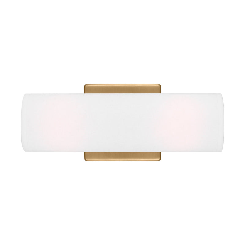 Visual Comfort Studio DJW1022SB Two Light Wall Sconce, Satin Brass