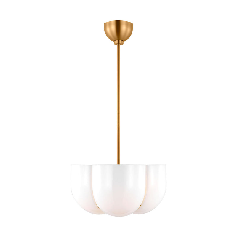Visual Comfort Studio LXP1044BBS Four Light Pendant, Burnished Brass
