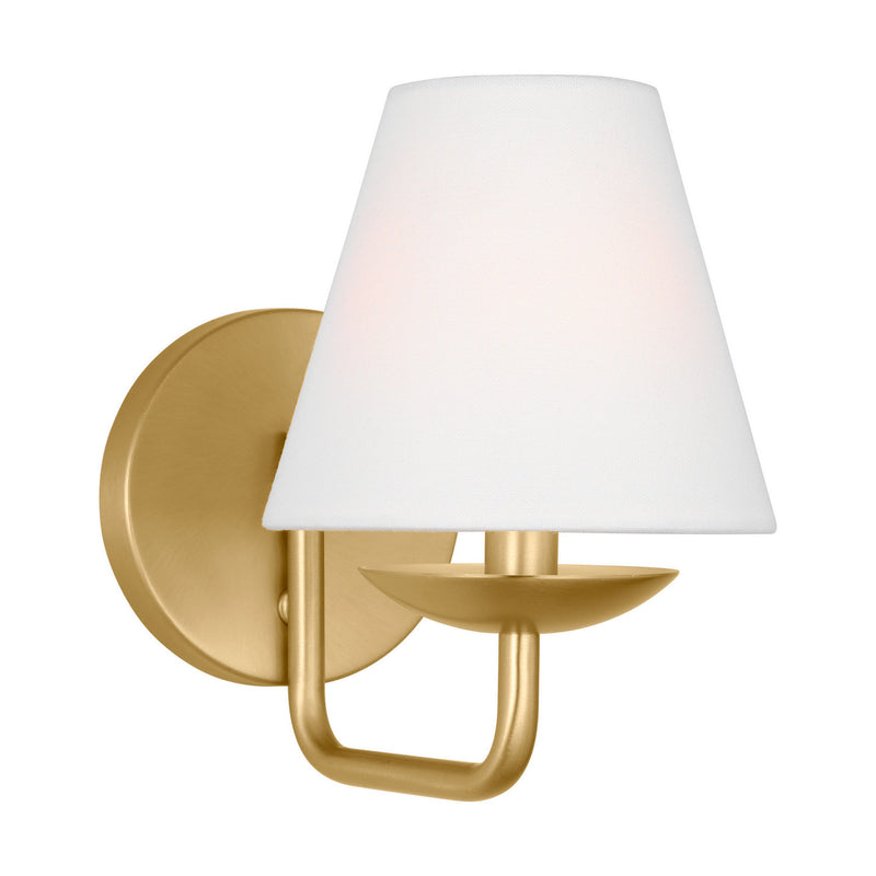 Visual Comfort Studio DJW1071SB One Light Wall Sconce, Satin Brass