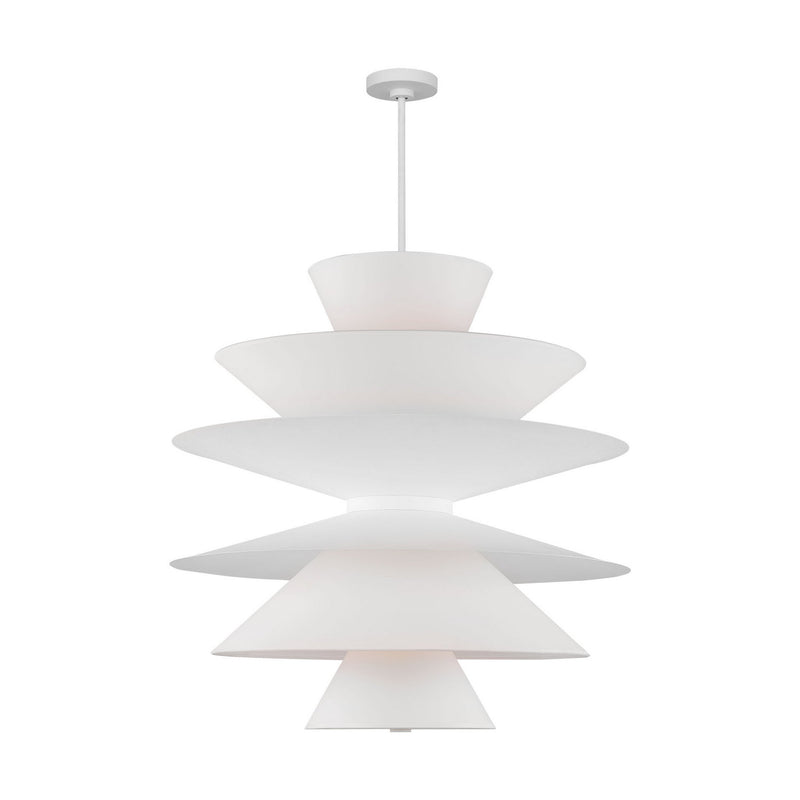 Visual Comfort Studio LXP10316CPST 16 Light Pendant, Cast Plaster