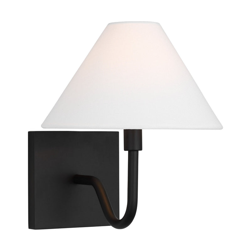 Visual Comfort Studio DJW1081MBK One Light Wall Sconce, Midnight Black