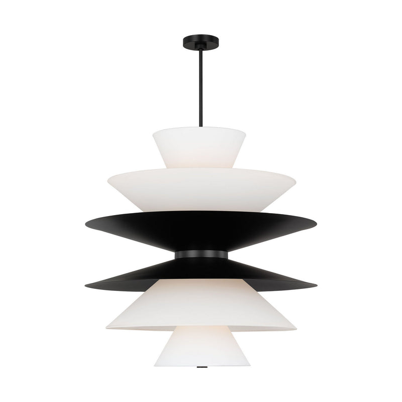 Visual Comfort Studio LXP10316AI 16 Light Pendant, Aged Iron