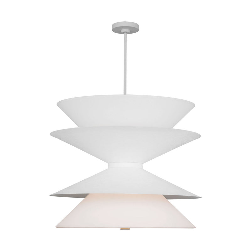 Visual Comfort Studio LXP10212CPST 12 Light Pendant, Cast Plaster