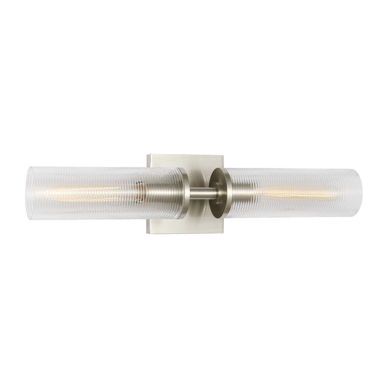Visual Comfort Studio DJW1092BS Two Light Wall Sconce, Brushed Nickel