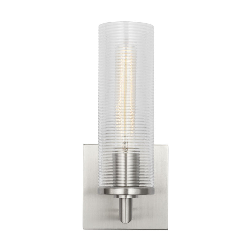Visual Comfort Studio DJW1101BS One Light Wall Sconce, Brushed Nickel