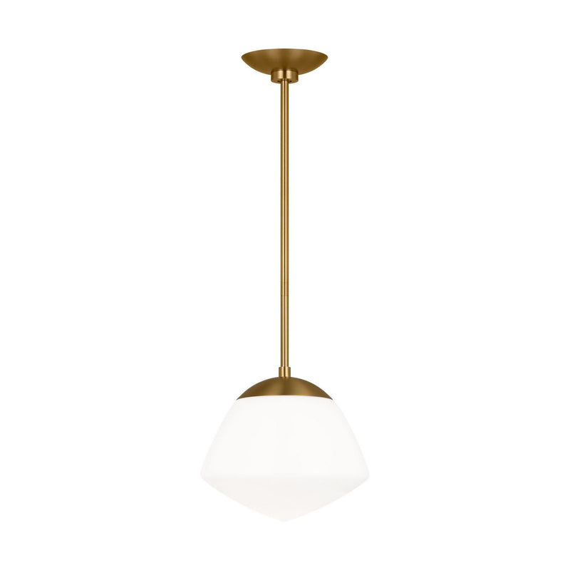 Visual Comfort Studio EP1351BBS One Light Pendant, Burnished Brass