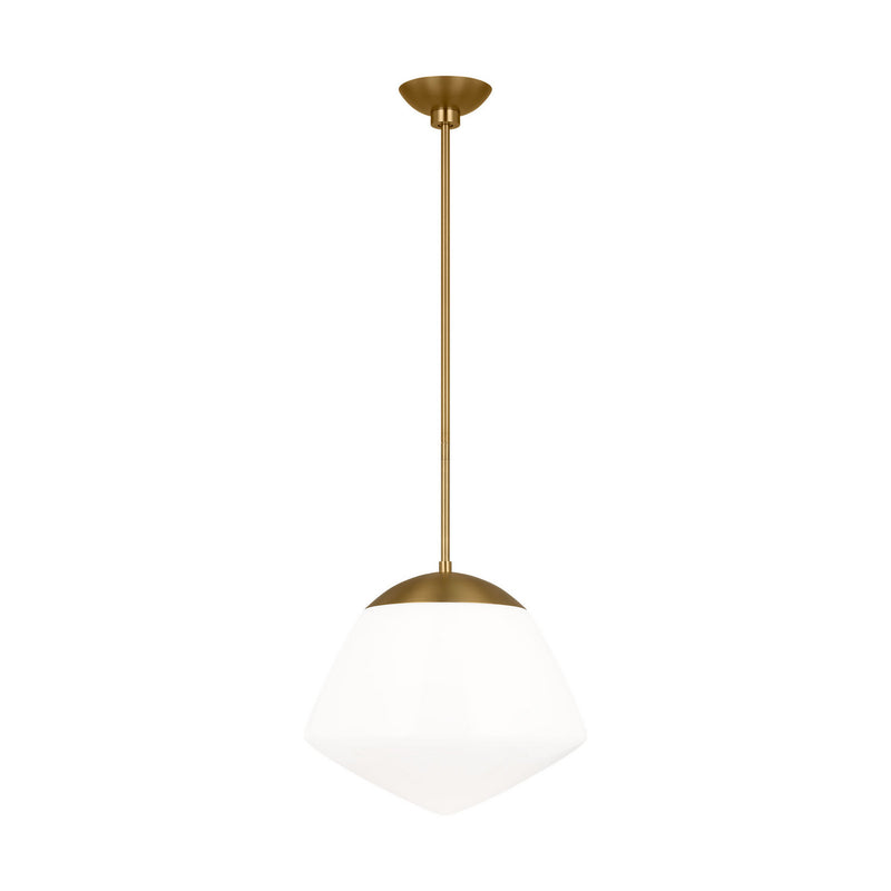 Visual Comfort Studio EP1361BBS One Light Pendant, Burnished Brass
