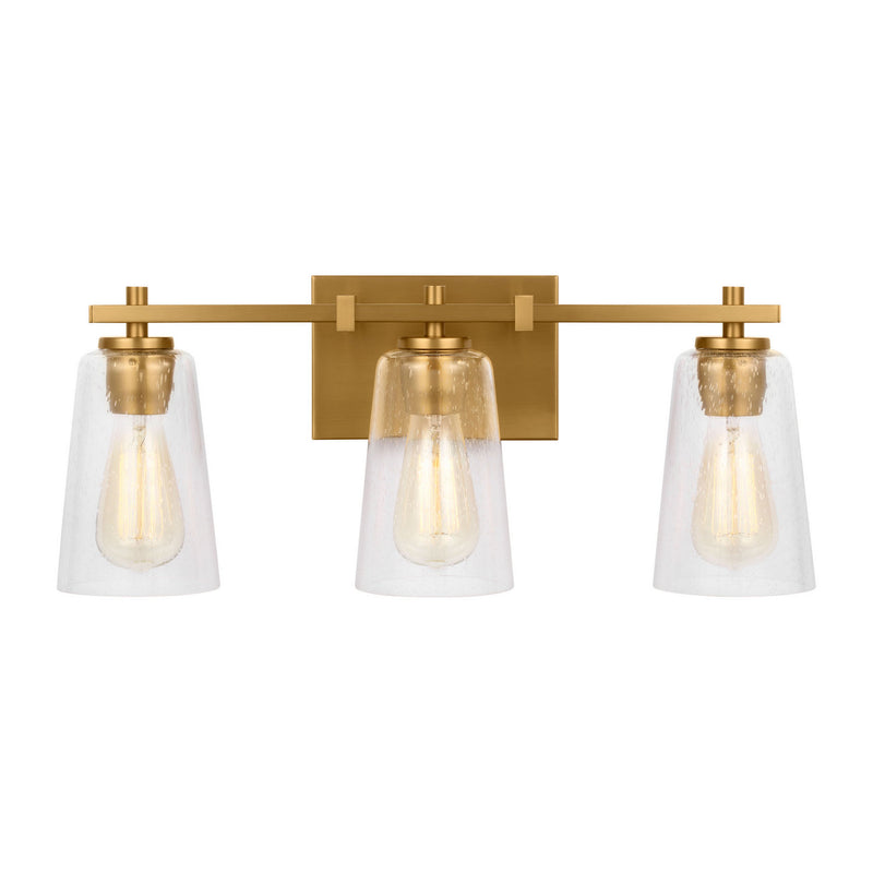 Visual Comfort Studio VS24303BBS Three Light Vanity, Burnished Brass