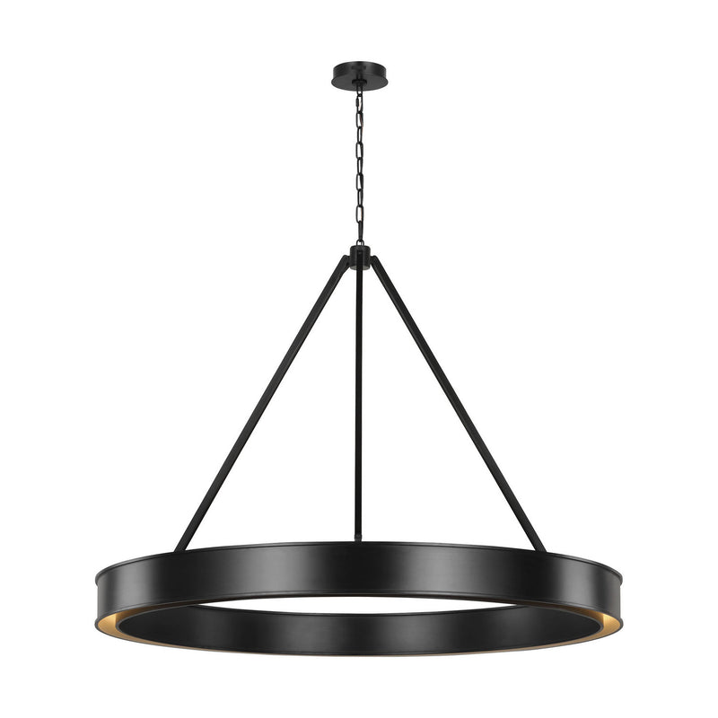Visual Comfort Studio LC1231AI-L1 LED Chandelier, Aged Iron