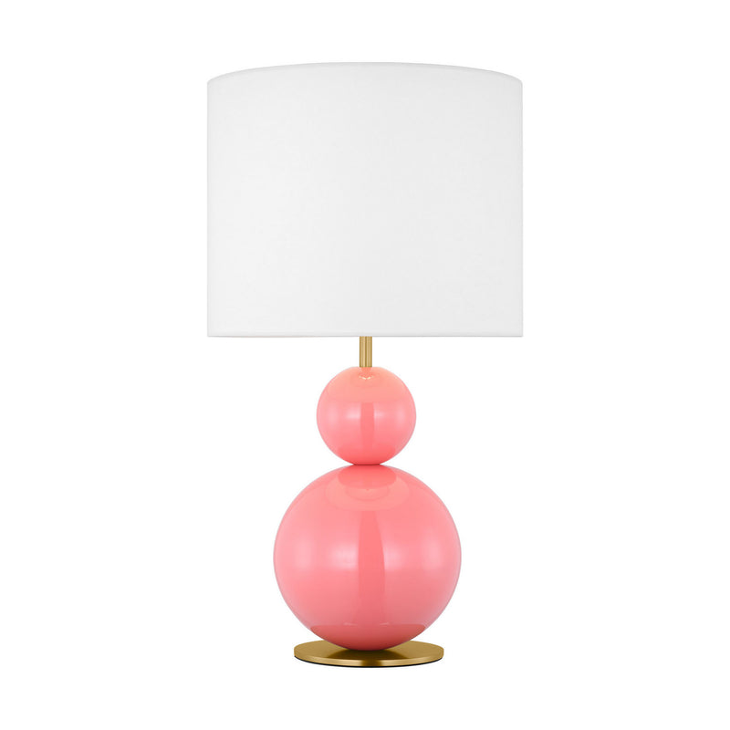 Visual Comfort Studio KST1221CRL1 One Light Table Lamp, Coral