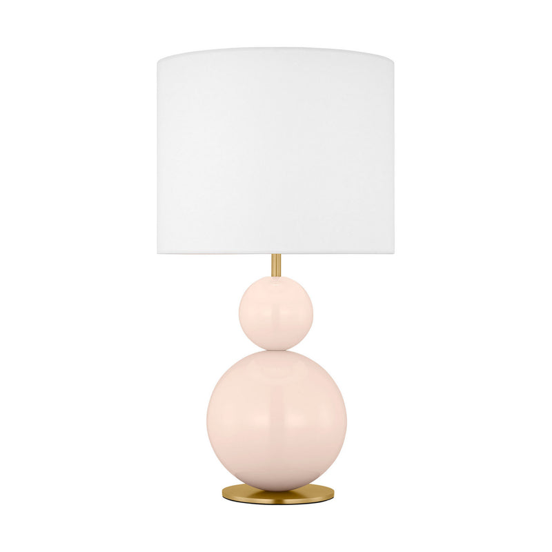 Visual Comfort Studio KST1221BLH1 One Light Table Lamp, Blush