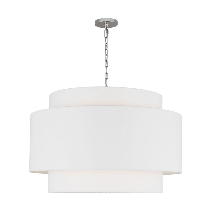 Visual Comfort Studio KSP1184PN Four Light Pendant, Polished Nickel