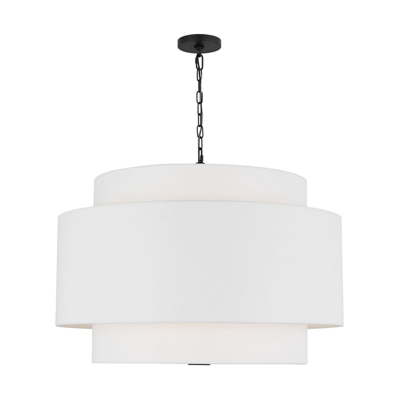 Visual Comfort Studio KSP1184MBK Four Light Pendant, Midnight Black