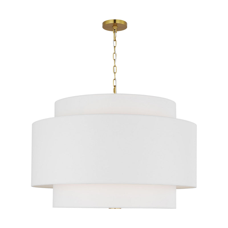 Visual Comfort Studio KSP1184BBS Four Light Pendant, Burnished Brass