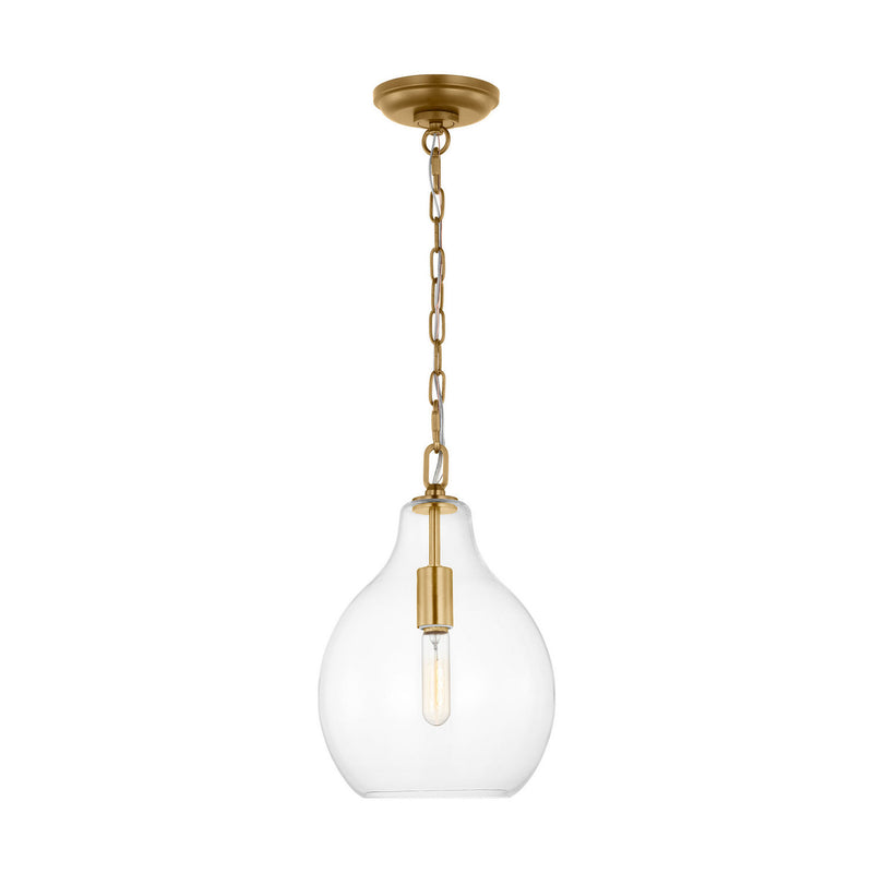Visual Comfort Studio EP1451BBS One Light Pendant, Burnished Brass