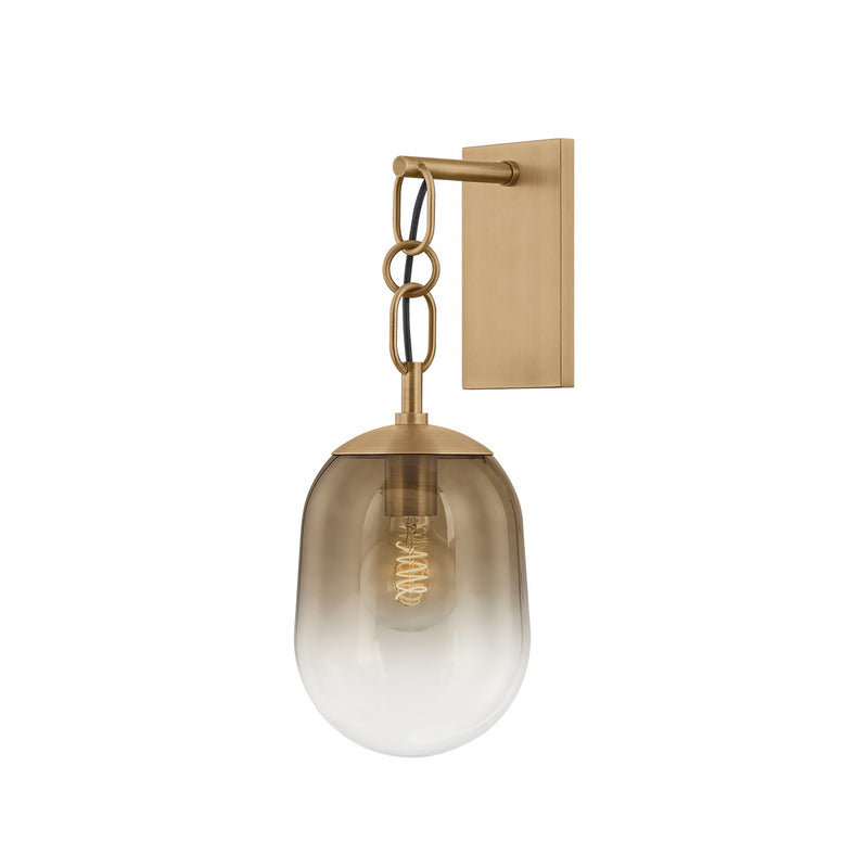 Troy Lighting B2519-PBR One Light Wall Sconce, Patina Brass