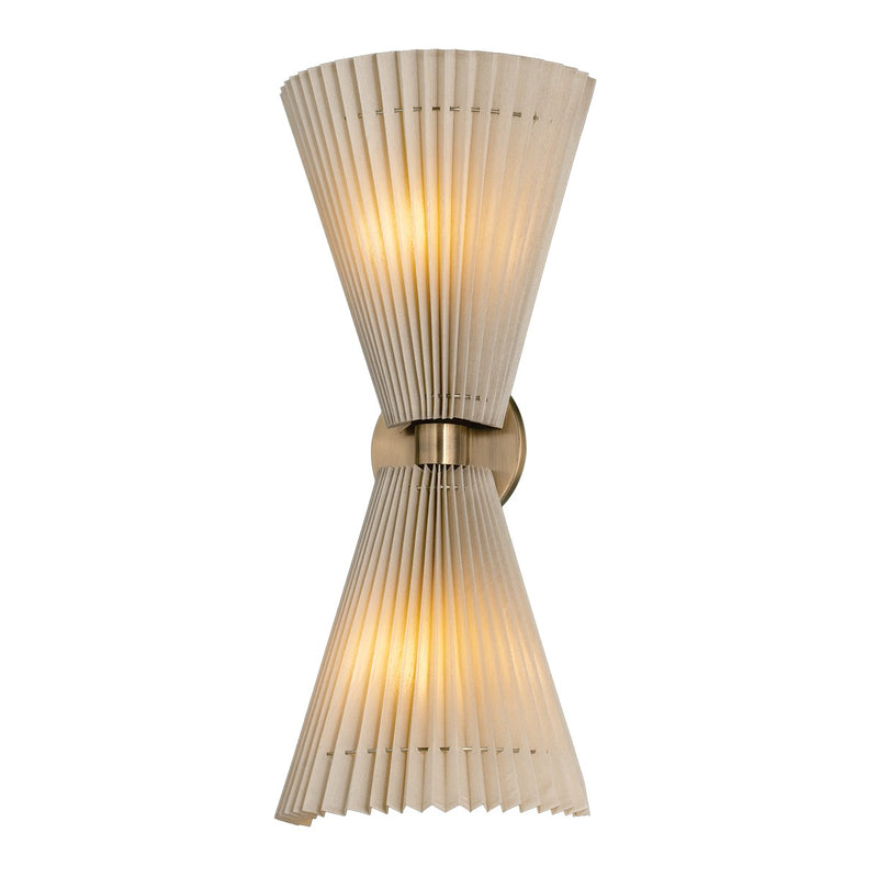 Troy Lighting B8021-PBR Two Light Wall Sconce, Patina Brass