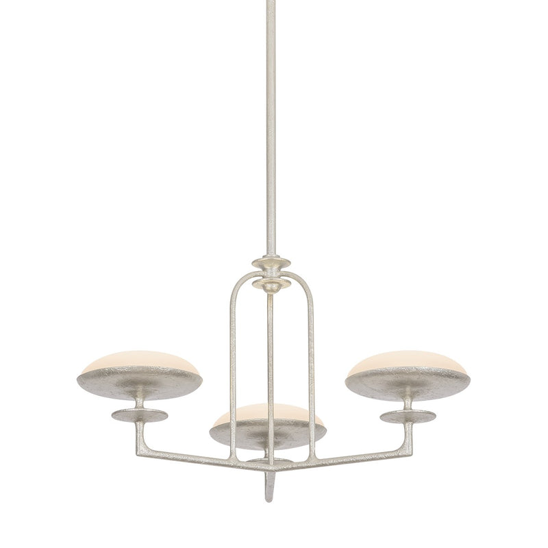 Troy Lighting F2127-WSL LED Chandelier, Warm Silver Leaf