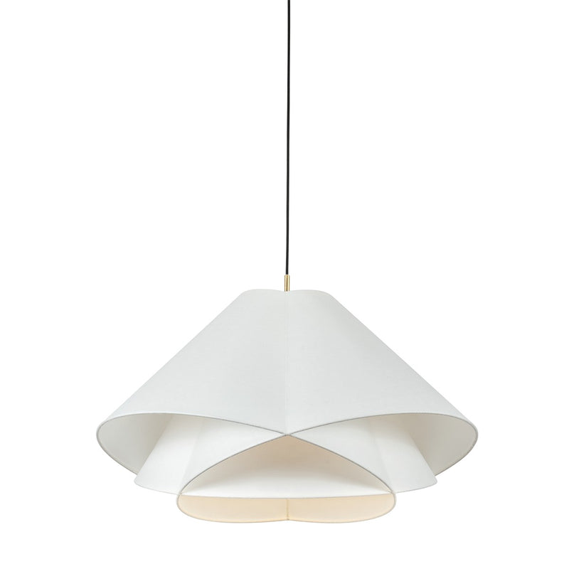 Troy Lighting F2835-VGL One Light Pendant, Vintage Gold Leaf