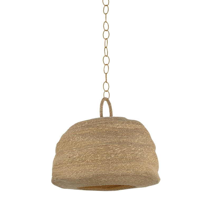 Troy Lighting F6325-PBR One Light Pendant, Patina Brass