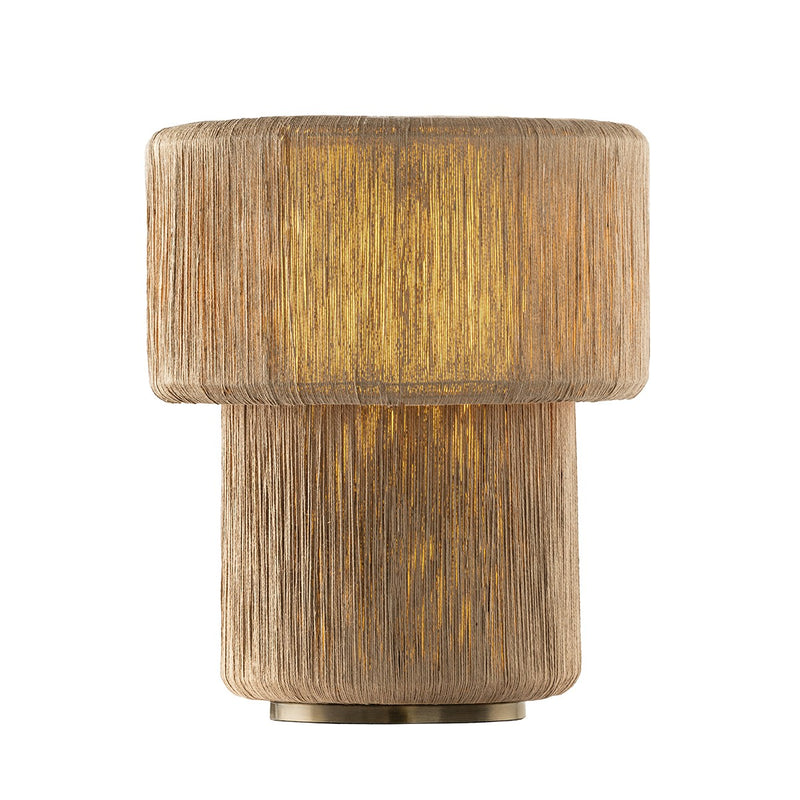 Troy Lighting PTL2020-PBR One Light Table Lamp, Patina Brass