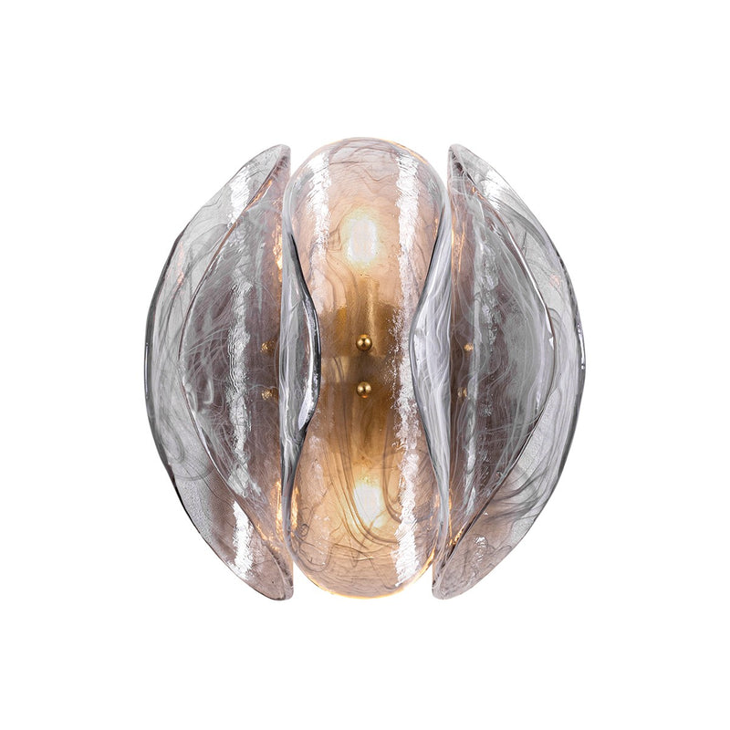 Corbett Lighting 518-02-VGL Two Light Wall Sconce, Vintage Gold Leaf